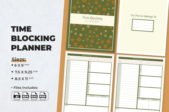 Download Time Blocking  | Planner Template - Planner template Collection