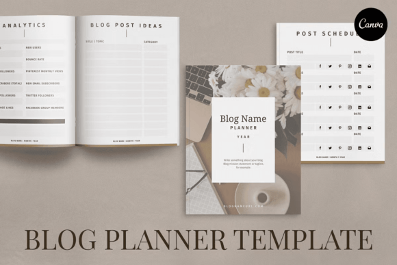 Download Blog Planner Template Canva - Planner template Collection