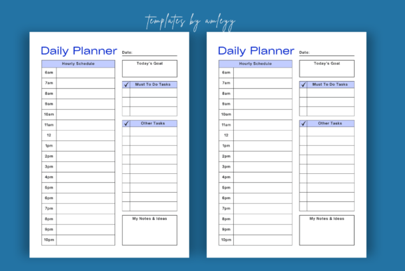 Download Editable Daily Planner Template Canva - Planner template Collection