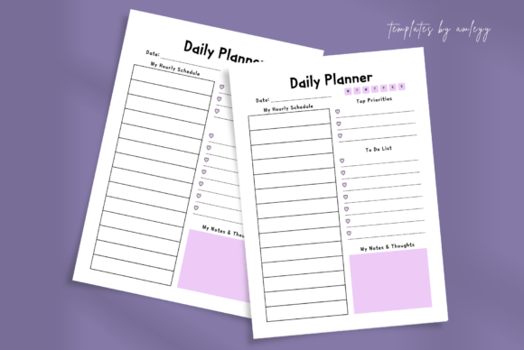 Download Aesthetic Daily Planner Template Canva - Planner template Collection