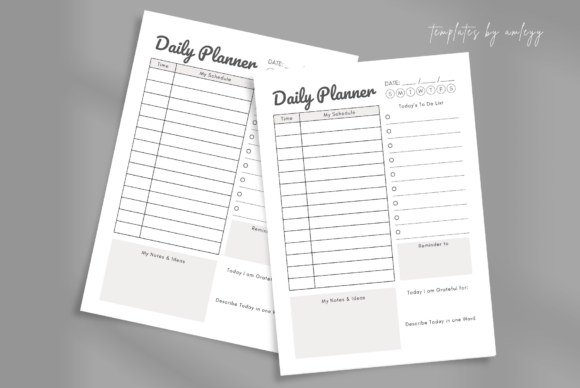 Download Minimal Daily Planner Template Canva - Planner template Collection