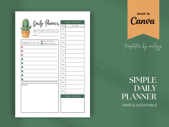 Download Minimal Daily Planner Template - Planner template Collection