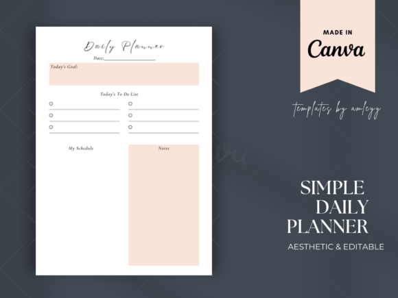 Download Simple Daily Planner Template - Planner template Collection