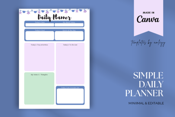 Download Simple Daily Planner Template Minimal - Planner template Collection