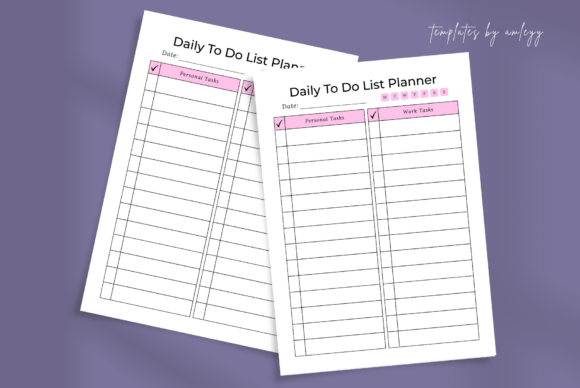 Download Simple Daily to Do List Planner Template - Planner template Collection
