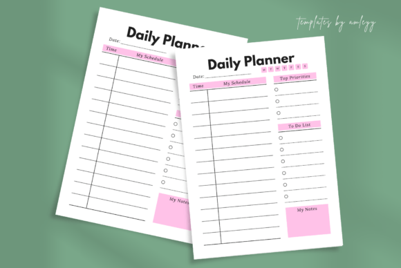 Download Cute Aesthetic Daily Planner Template - Planner template Collection