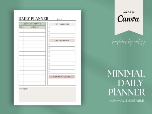 Download Free Simple Daily Planner Template - Planner template Collection