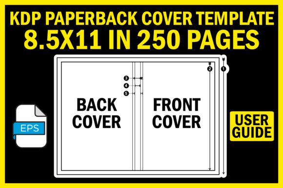 Download KDP Cover Template 8.5X11 in 250 Pages - Kdp cover Collection
