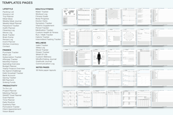 Download Scheduled Digital Planner Blue | Hourly - Digital planner Collection