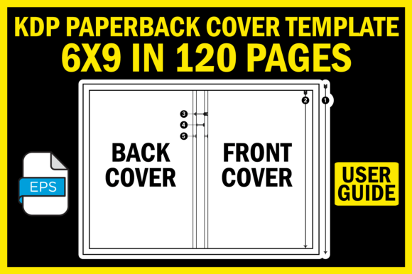 Download KDP Cover Template 6X9 in 120 Pages - Premium Resources