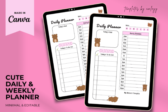 Download Kawaii Daily Planner Template | Cute - Planner template Collection