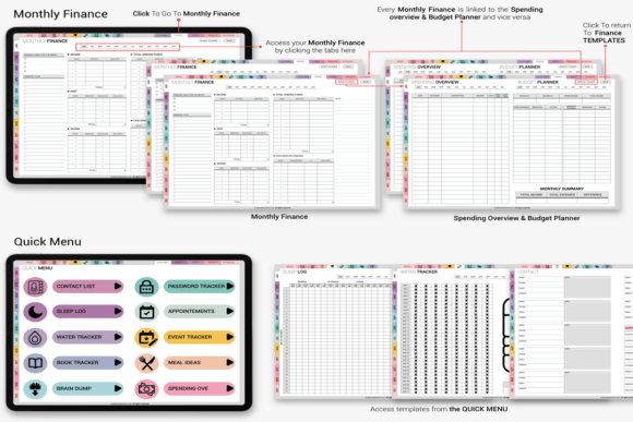 Download ADHD Digital Planner-to Do List Journal - Digital planner Collection