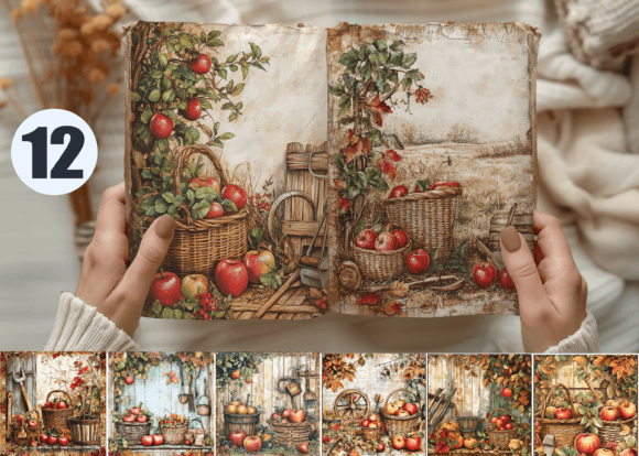 Download Rustic Harvest Junk Journal Page - Harvest junk journal Collection