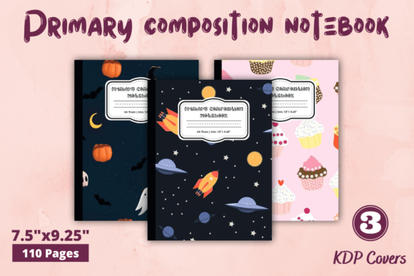 Download Primary Composition Notebook KDP Cover - Kdp cover Collection