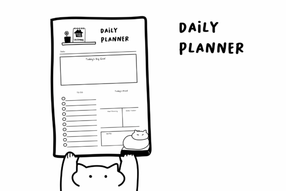 Download Cute Daily Planner Template | A4 Size - Planner template Collection