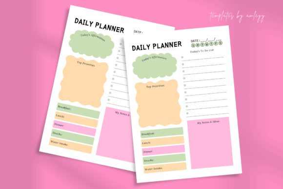 Download Cute Aesthetic Daily Planner Template - Planner template Collection